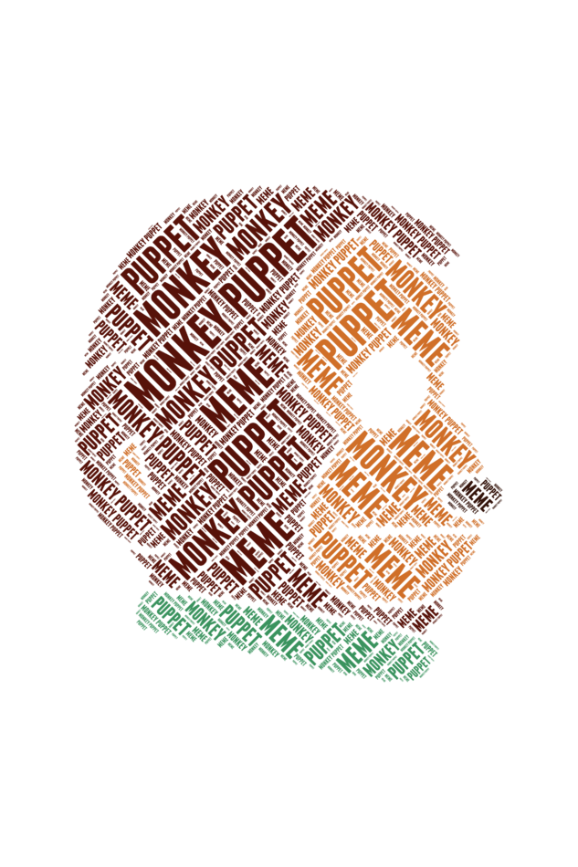 mono monkey design t-shirt