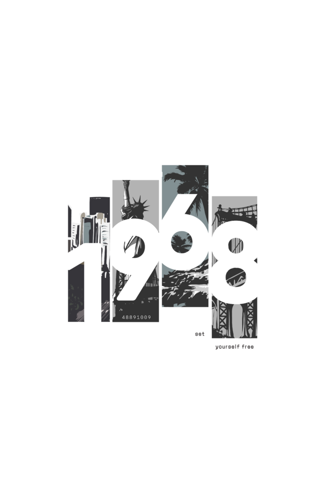 old town print t-shirt