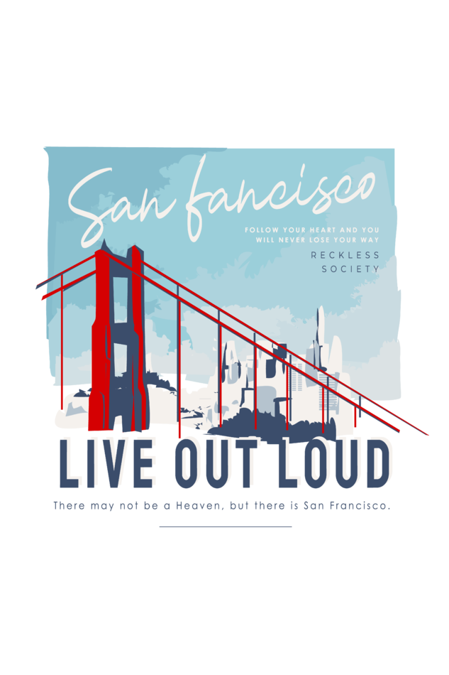 live out loud print t-shirt