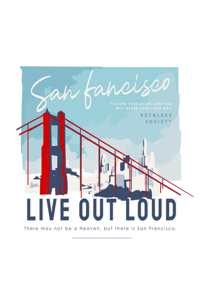 Live Out Loud Print T-Shirt