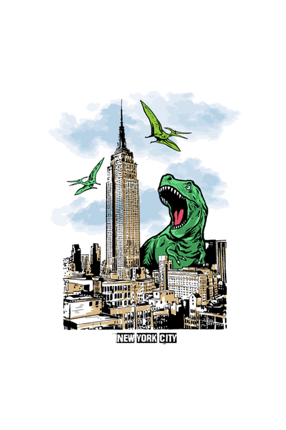 Dragon City Print T-Shirt