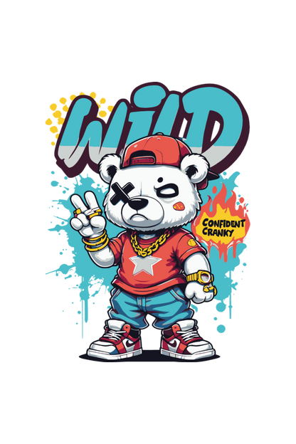 Wild Panda Print T-Shirt