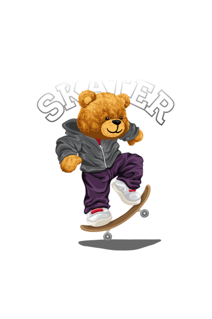 Skater Teddy T-Shirt: Ride the Vibes with Style and Fun