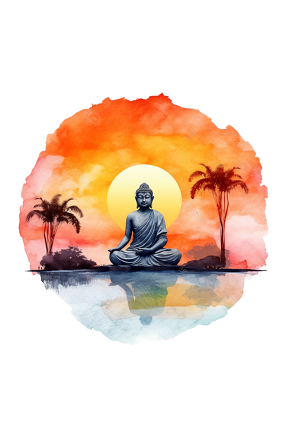 Buddha Meditating T-Shirt – Supima Cotton Edition