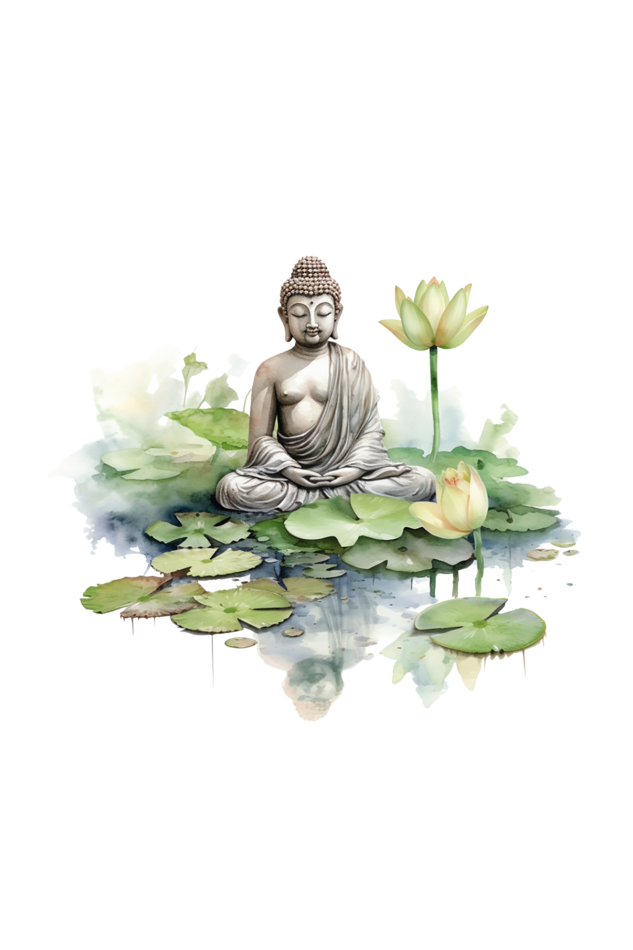 buddha meditating t-shirt – tranquil vibes 