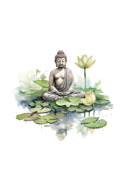 Buddha Meditating T-Shirt – Tranquil Vibes 