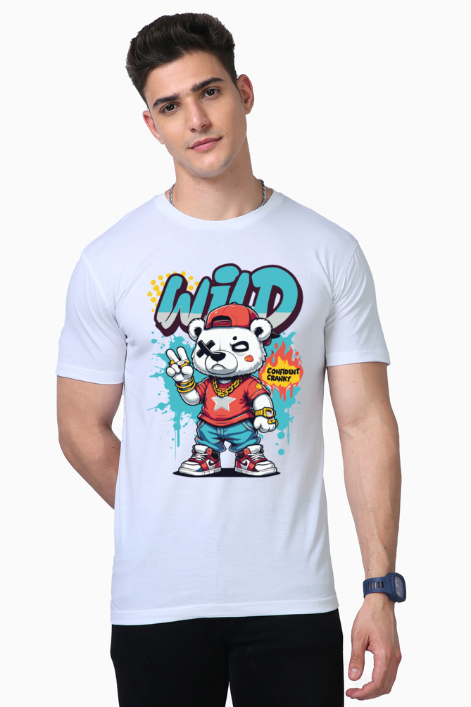 wild panda print t-shirt