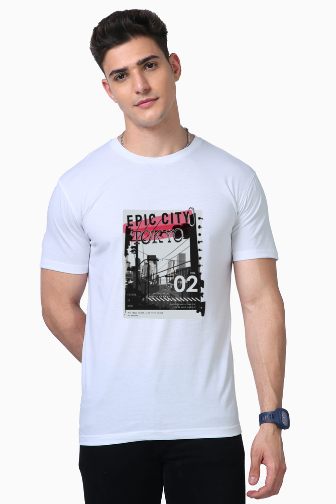 epic city tokyo print t-shirt