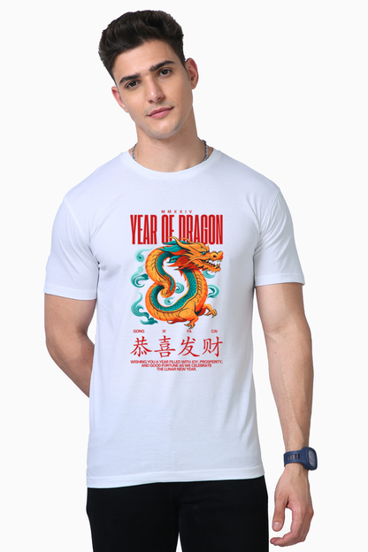 Dragon Print Supima T-Shirt : Unleash the Power of Style.