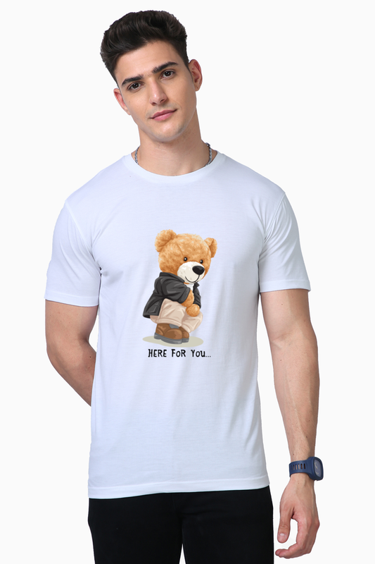 Here For You Teddy T-Shirt: A Hug in Every Wear!