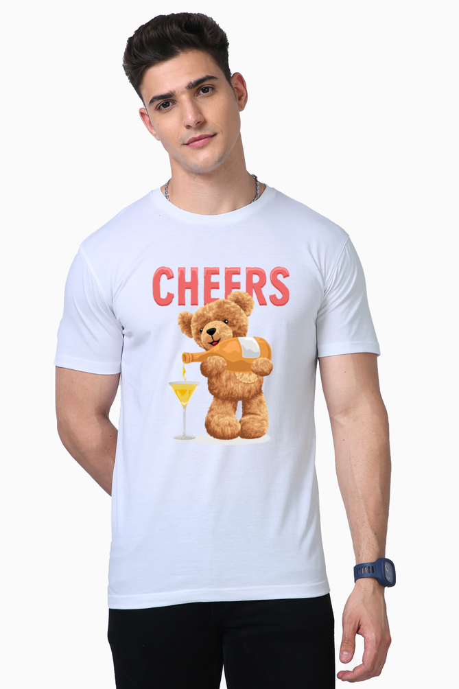 cheers teddy t-shirt: toast to fun, friendship, and good times