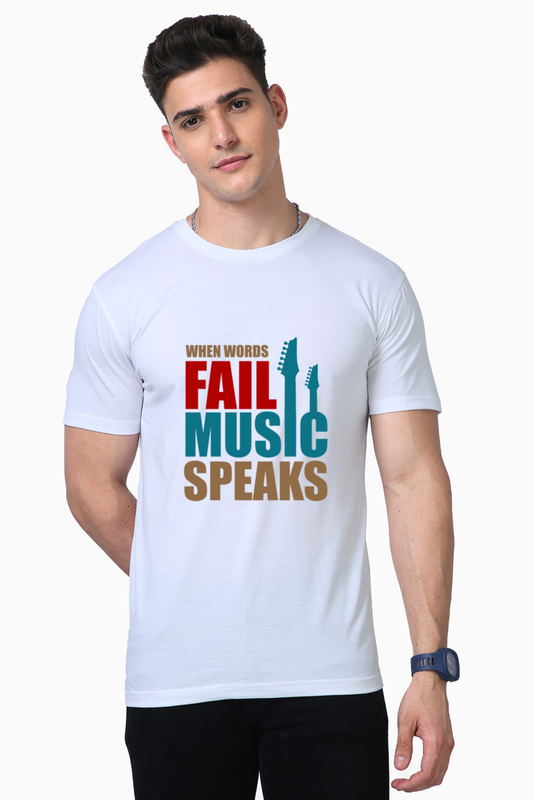 When Words Fail, Music Speaks T-Shirt : Let the Music Tell Your Story