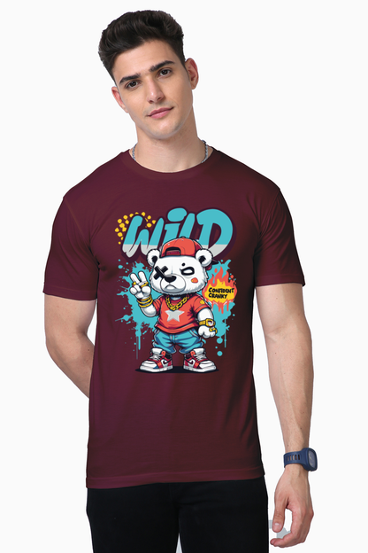 Wild Panda Print T-Shirt