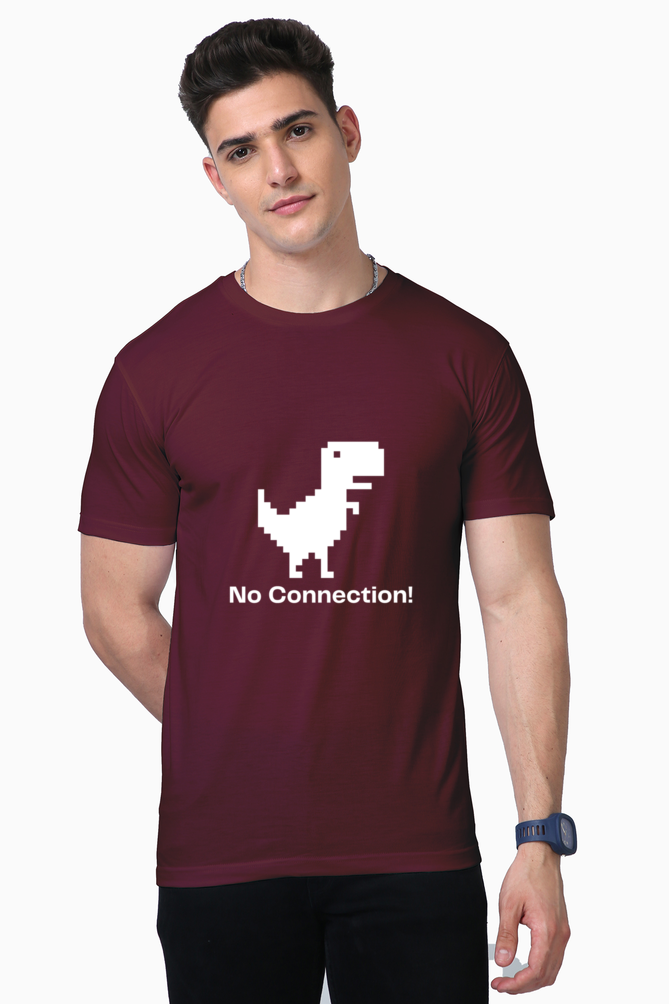 no connection dinosaur t-shirt