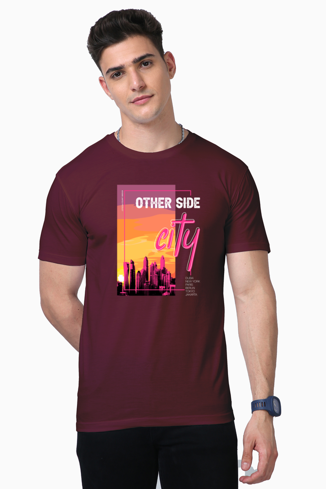 other side city print t-shirt