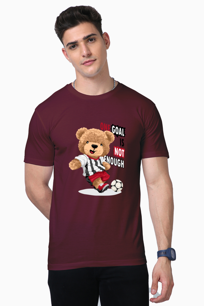 One Goal is Not Enough Teddy Print T-Shirt