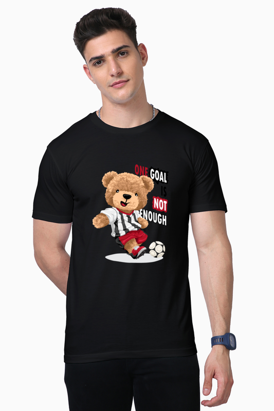 One Goal is Not Enough Teddy Print T-Shirt