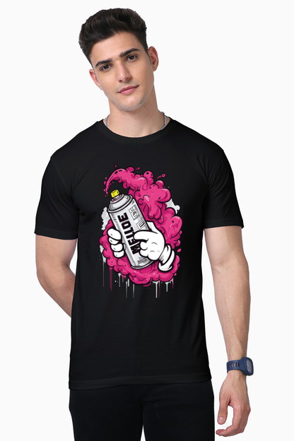 Spray in Hands T-Shirt: Urban Edge Meets Creative Vibe