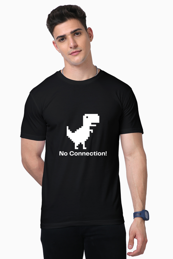 no connection dinosaur t-shirt