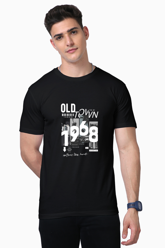 old town print t-shirt