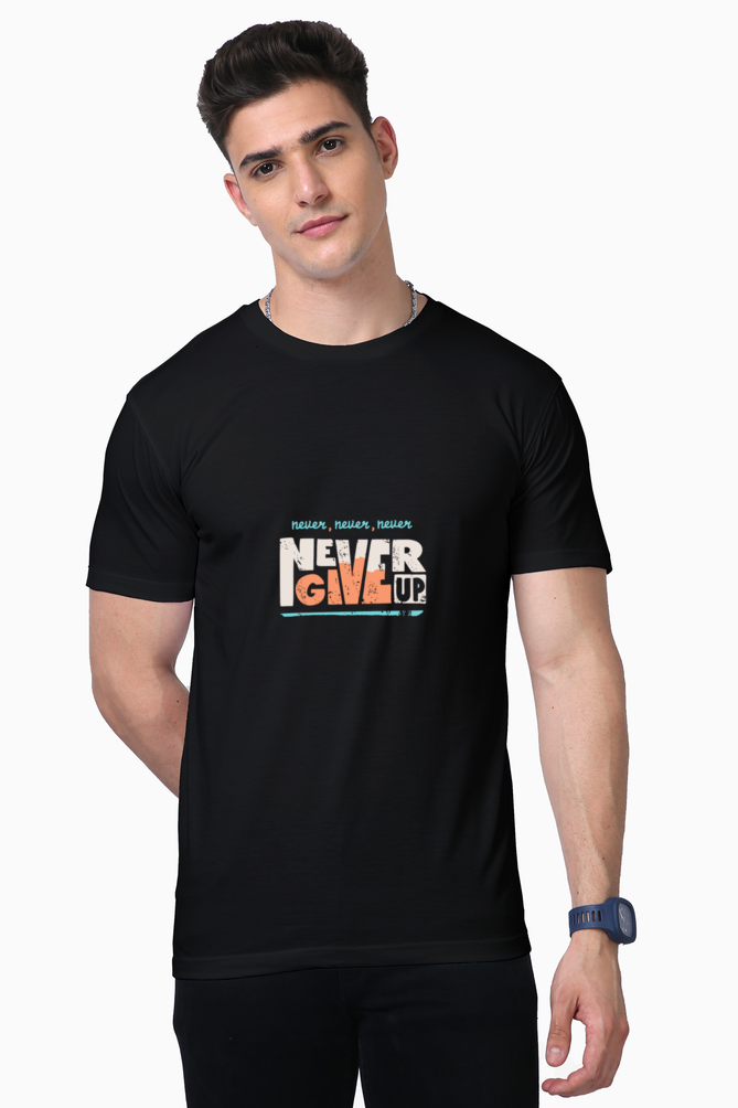 never give up t-shirt