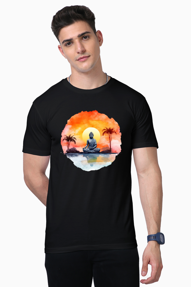 buddha meditating t-shirt – supima cotton edition