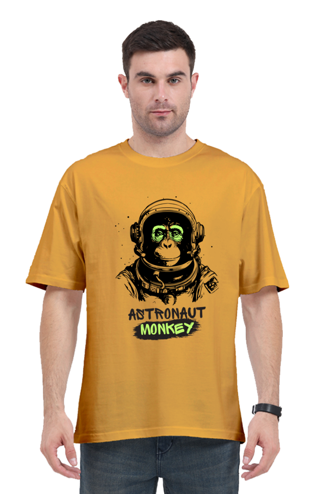 astronaut monkey print oversized t-shirt – a cosmic adventure in style