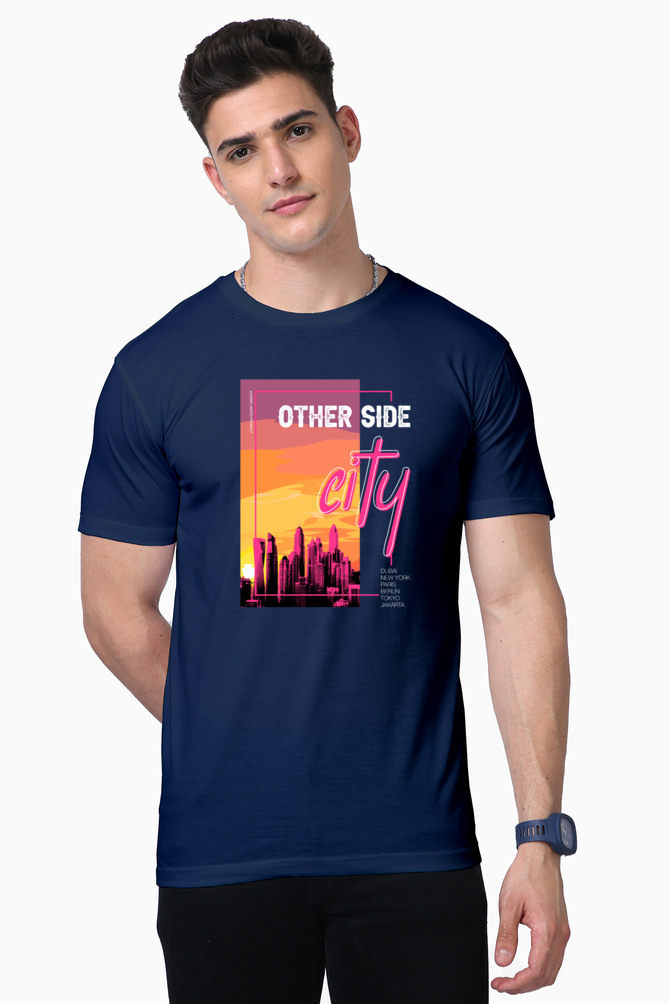 other side city print t-shirt