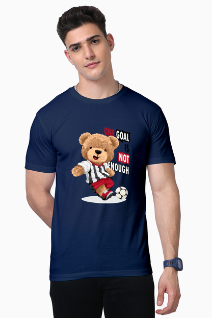 One Goal is Not Enough Teddy Print T-Shirt