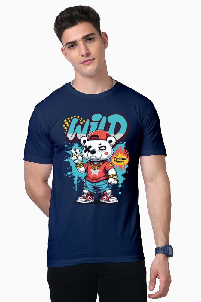 wild panda print t-shirt