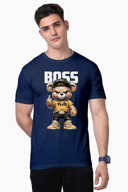 Boss Teddy Print T-Shirt: Confidence, Style, and Playful Power