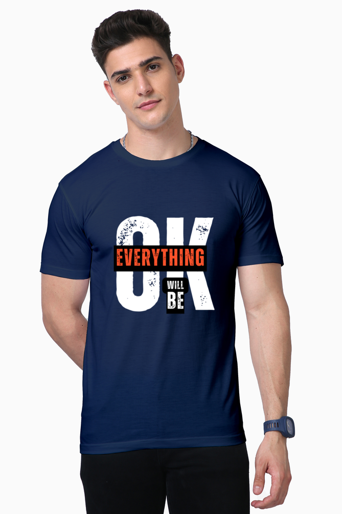 everything will be ok print t-shirt : wear your optimism