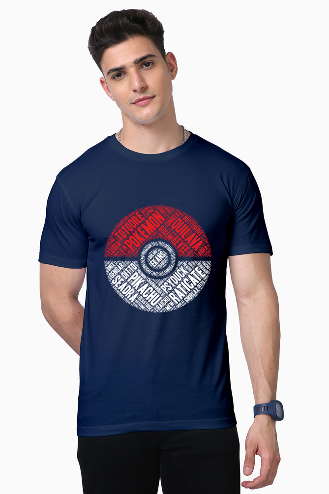 supima cotton poké ball design t-shirt