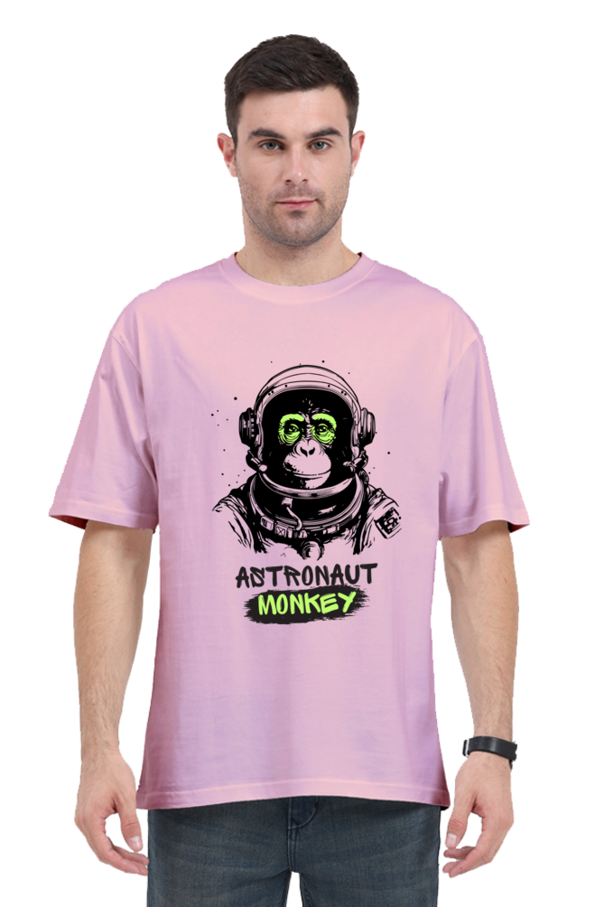 astronaut monkey print oversized t-shirt – a cosmic adventure in style