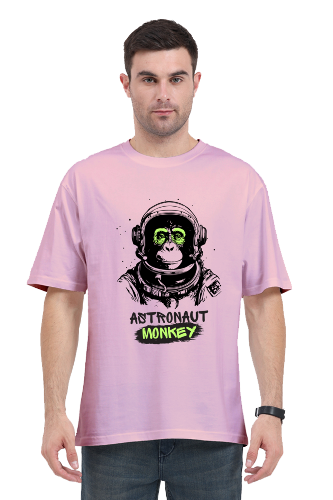 astronaut monkey print oversized t-shirt – a cosmic adventure in style