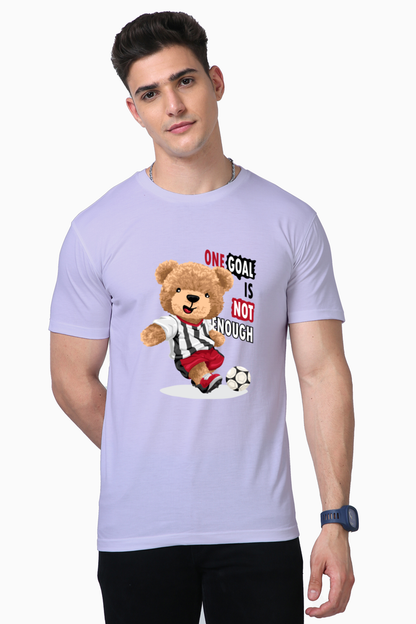 One Goal is Not Enough Teddy Print T-Shirt