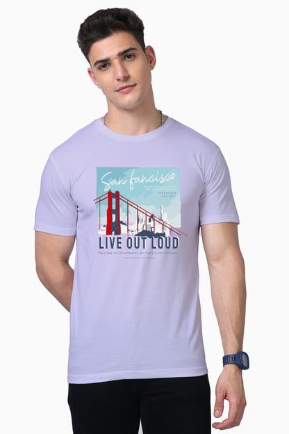 Live Out Loud Print T-Shirt