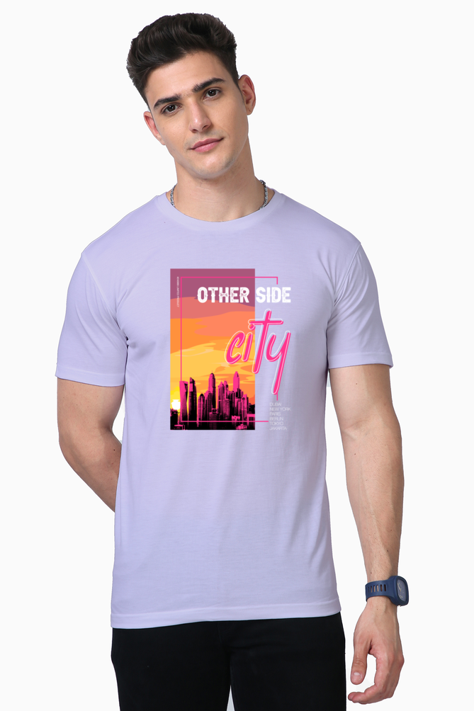 other side city print t-shirt