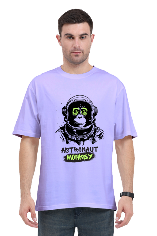 astronaut monkey print oversized t-shirt – a cosmic adventure in style