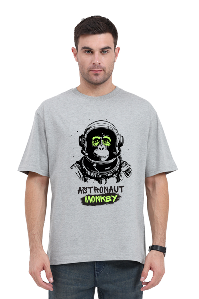 astronaut monkey print oversized t-shirt – a cosmic adventure in style