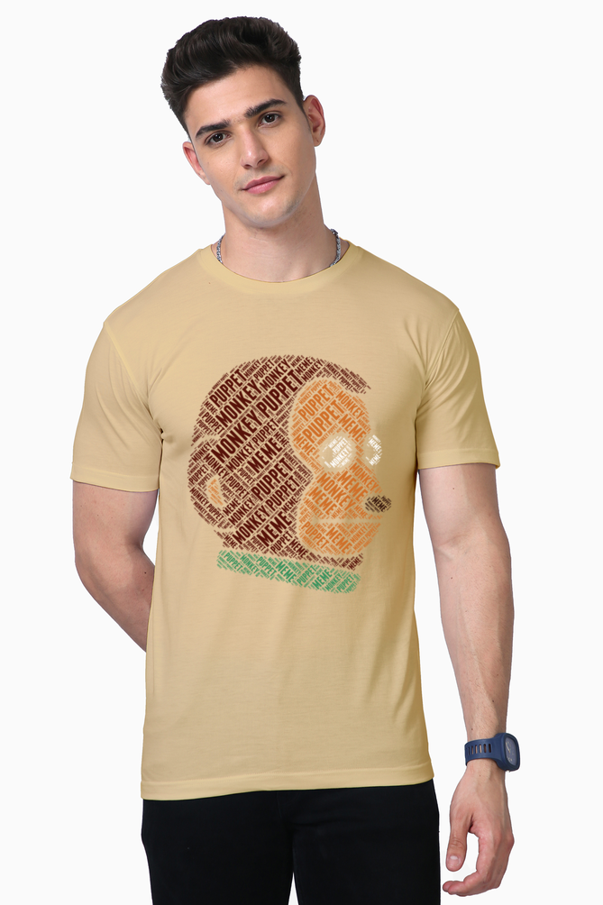 mono monkey design t-shirt