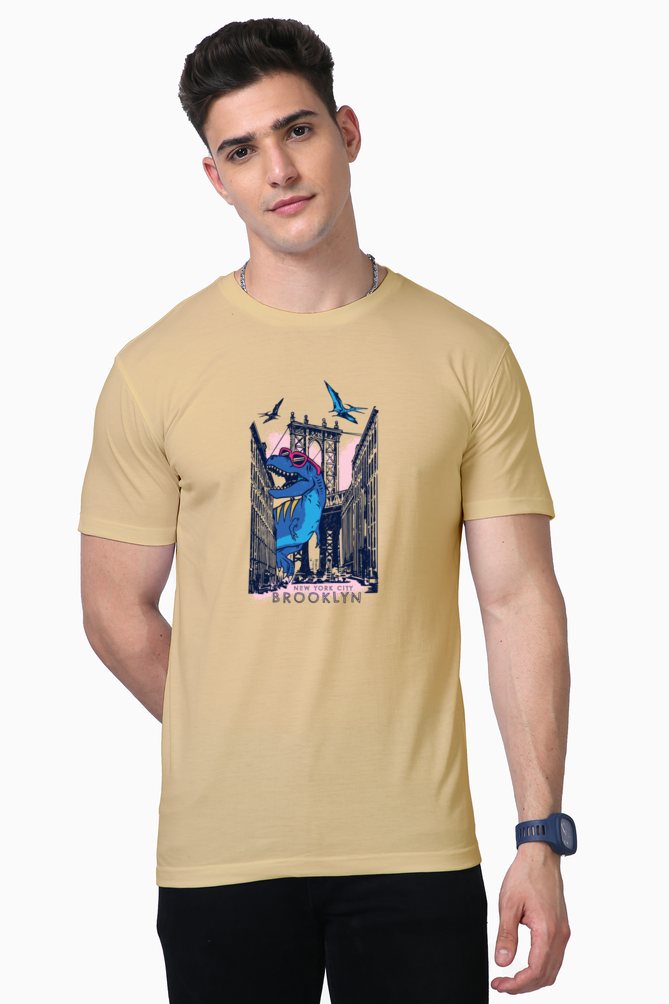 brooklyn dragon city print t-shirt