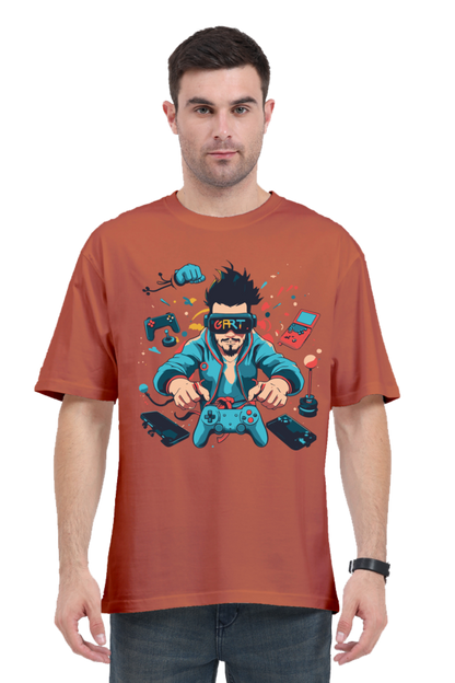 Gamer Print Oversized T-Shirt – Level Up Your Style