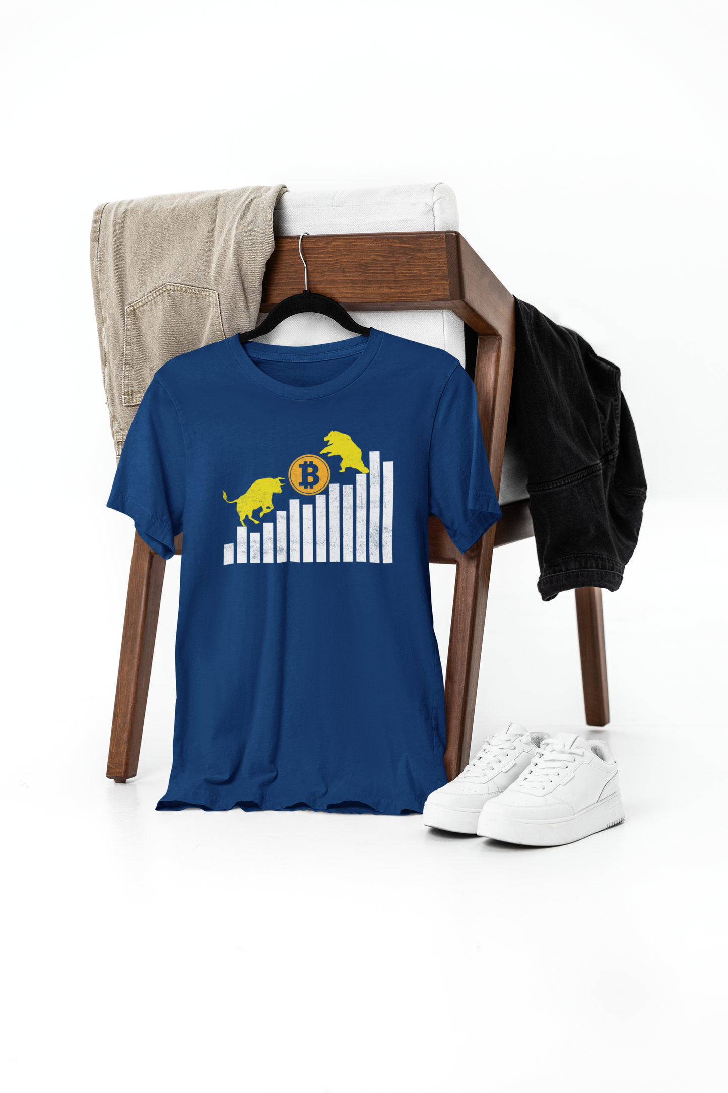 bitcoin bull & bear t-shirt – premium cotton