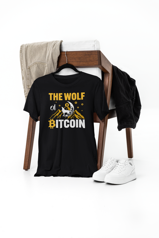 The Wolf of Bitcoin T-Shirt – Premium Cotton