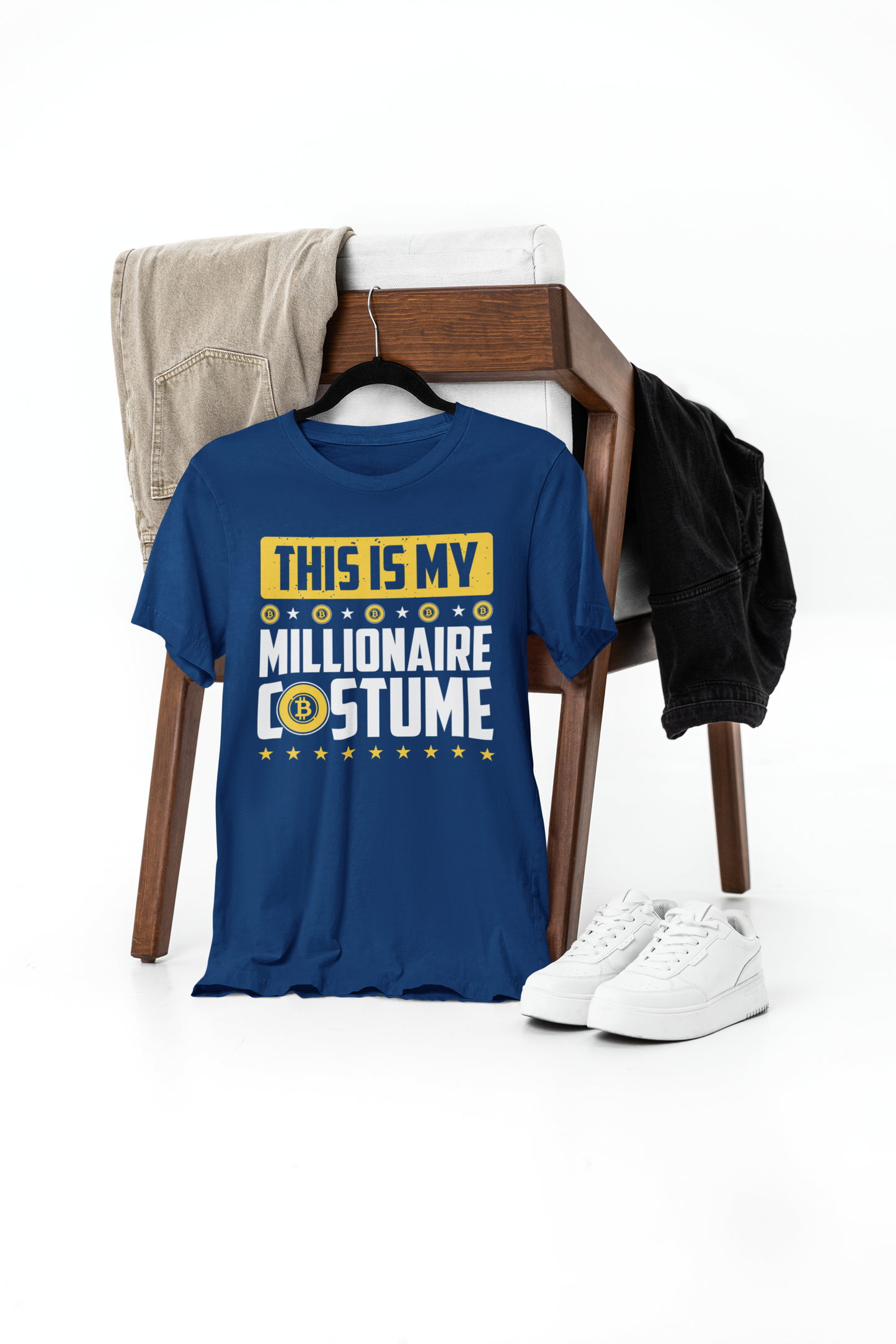 this is my millionaire costume print t-shirt – wear your success with confidence