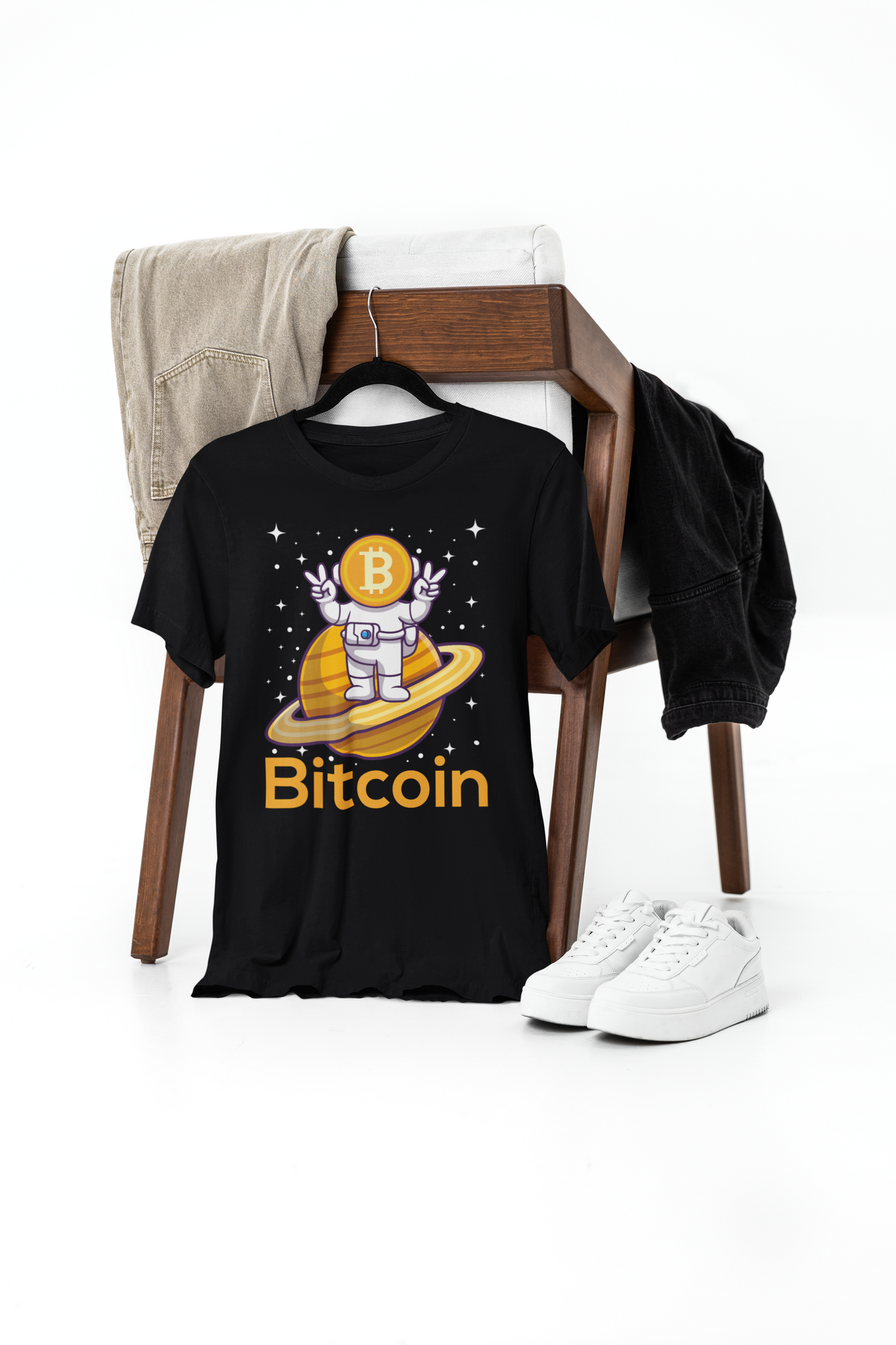 bitcoin astronaut t-shirt – premium cotton