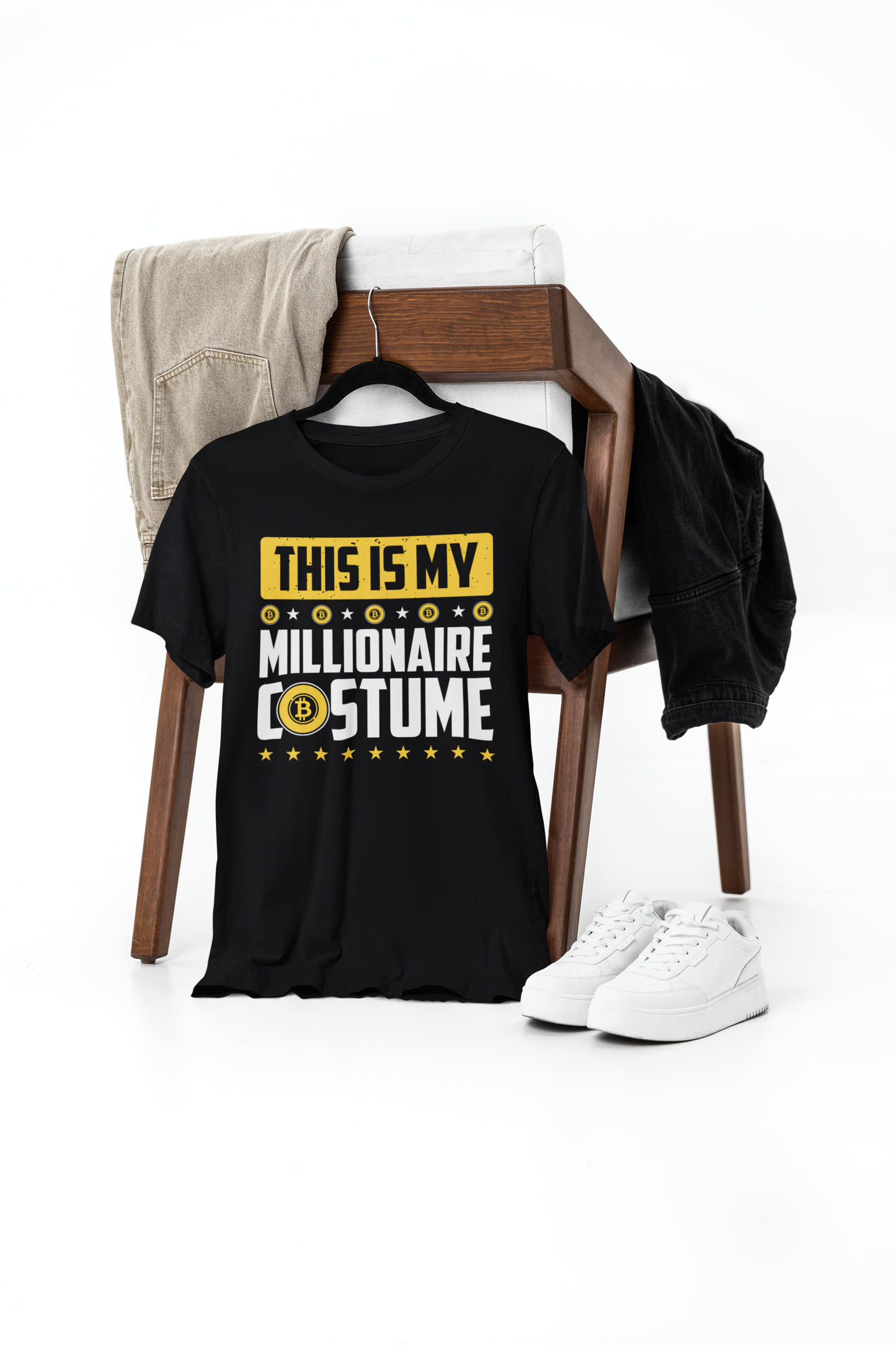 this is my millionaire costume print t-shirt – wear your success with confidence