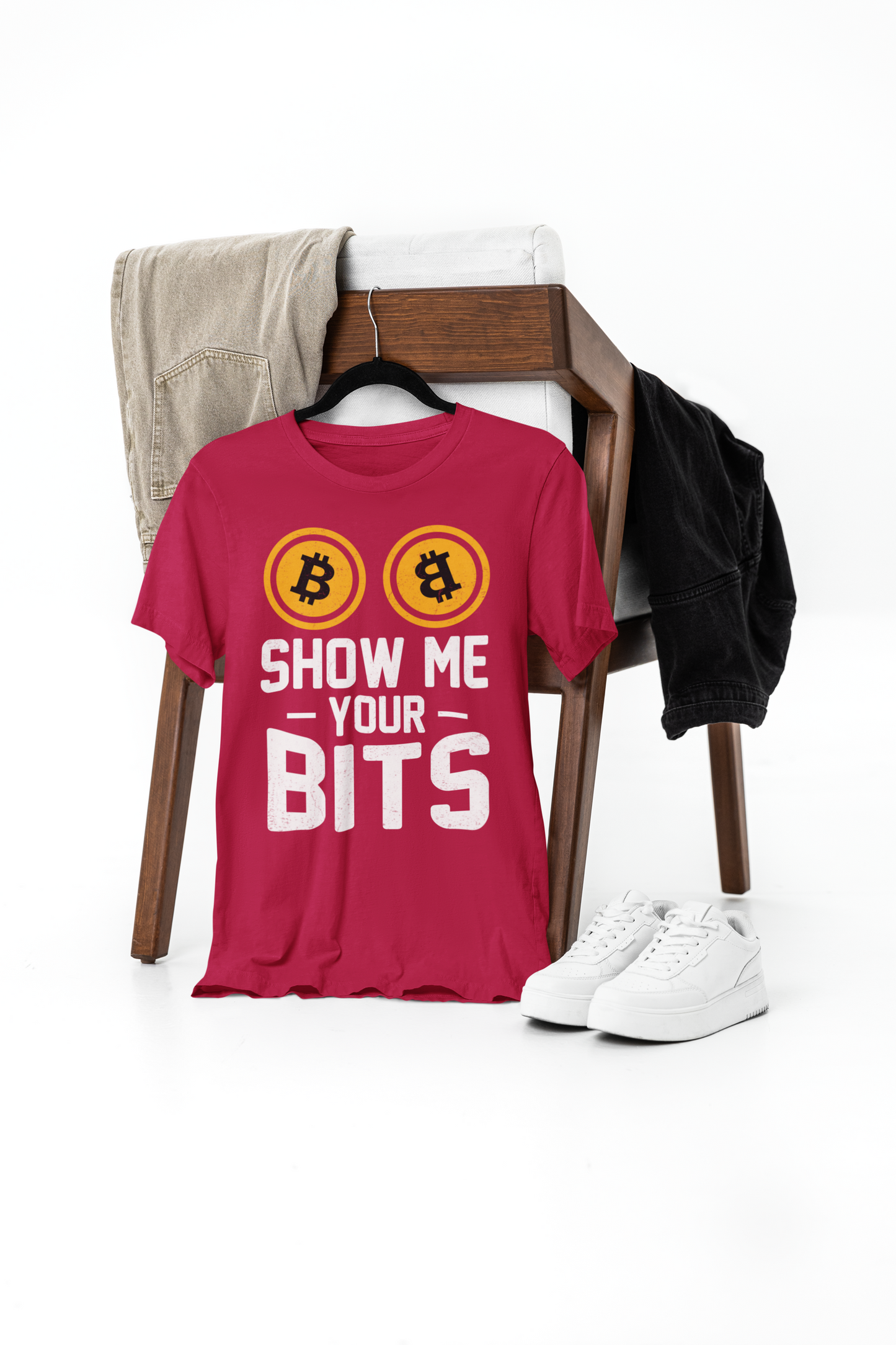 show me your bits t-shirt – premium cotton