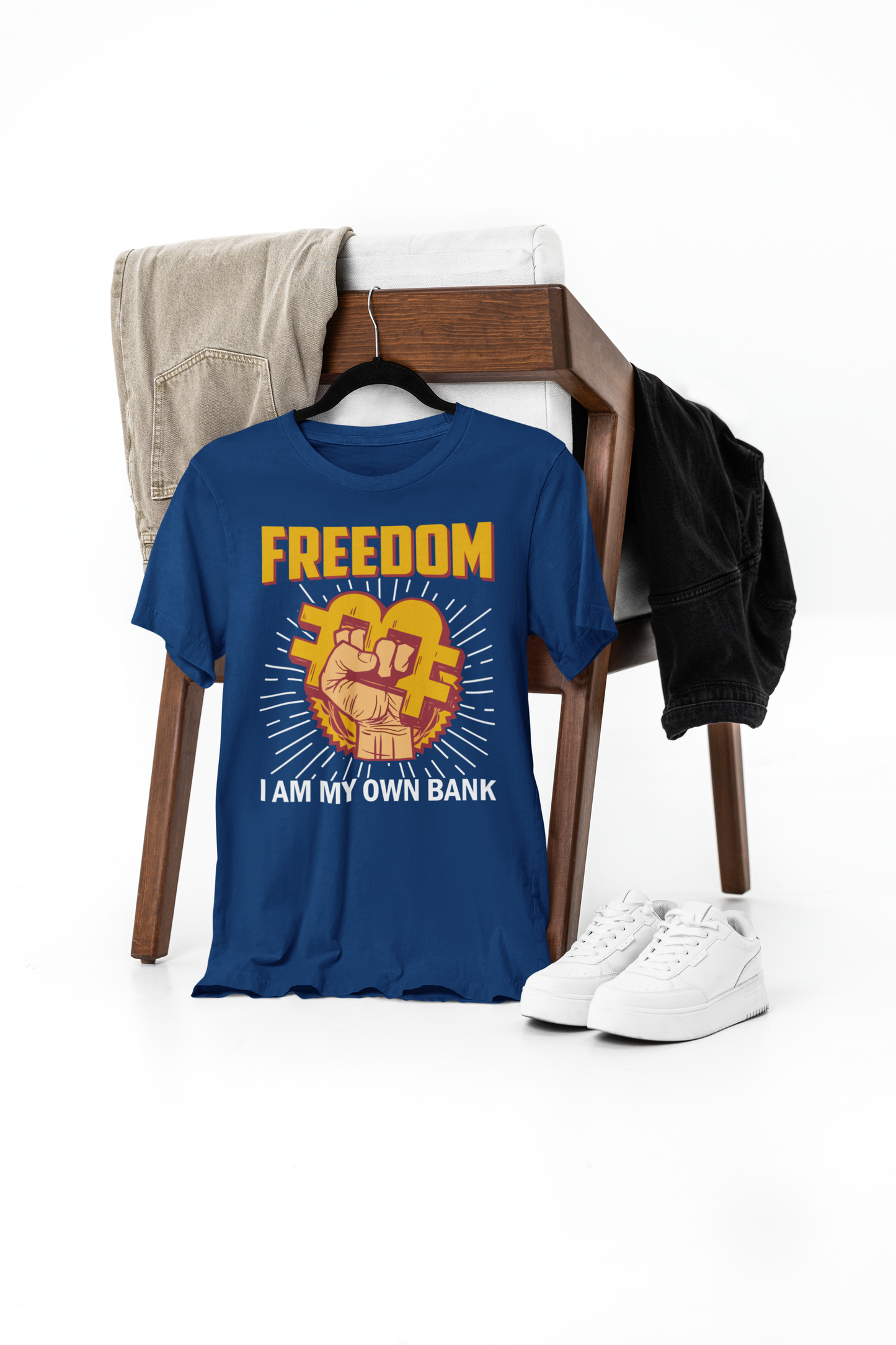 bitcoin freedom t-shirt – premium cotton